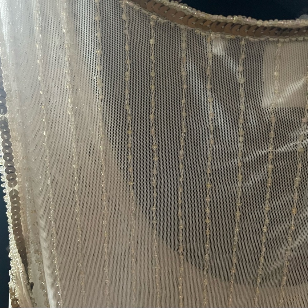 Forever 21 size L 20’s flapper style scoop neck tank top - Picture 4 of 6
